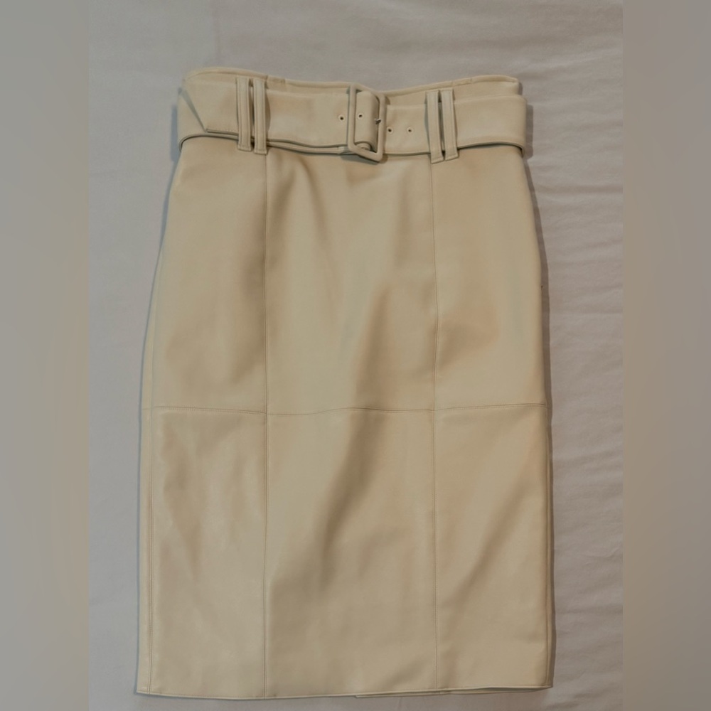 Club Monaco Cream Pencil Skirt